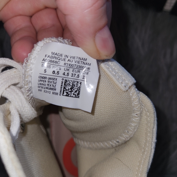 Converse high tops with platform size 5 mens 6.5 women's - Picture 4 of 4